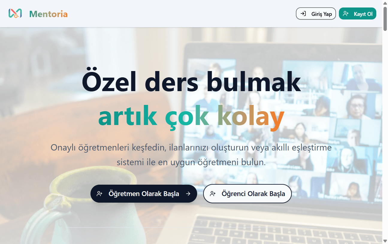 Mentoria - Özel Ders Platformu